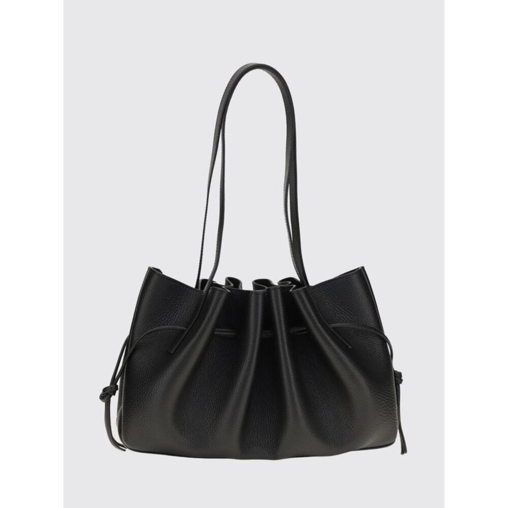 Scallop Shoulder Bag Yuzefi In Grained Calf Leather With Draped Design